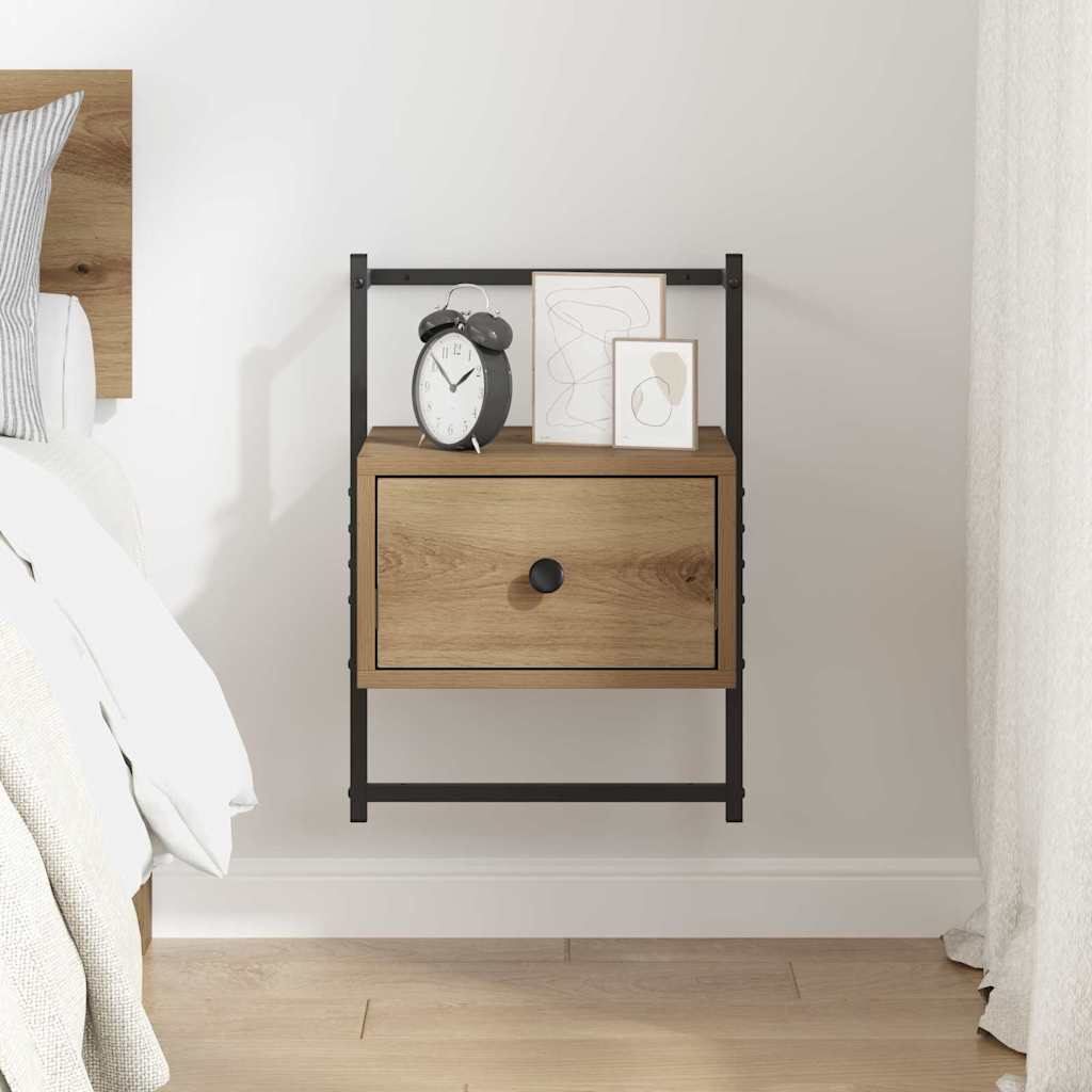 Bedside Cabinet Artisan oak 35 x 30 x 51 cm Engineered wood